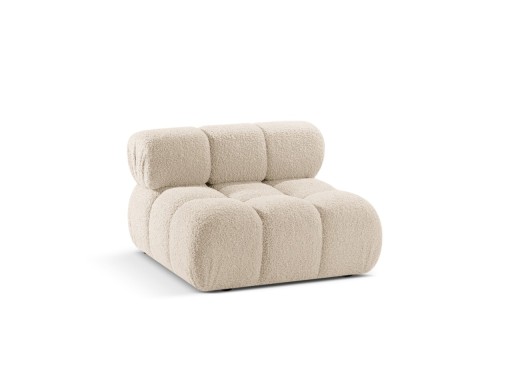 Modul pentru canapea, 1 loc, Bellis-213, Micadoni Home, 94x94x70 cm, tesatura boucle, bej deschis
