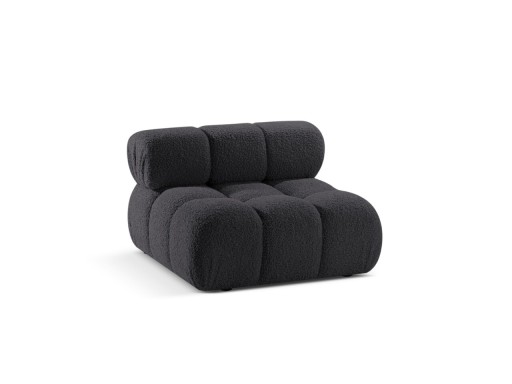 Modul pentru canapea, 1 loc, Bellis-213, Micadoni Home, 94x94x70 cm, tesatura boucle, grafit