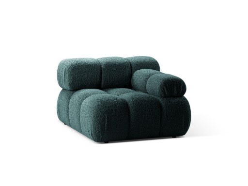 Modul dreapta pentru canapea, 1 loc, Bellis-213, Micadoni Home, 94x94x70 cm, tesatura boucle, petrol