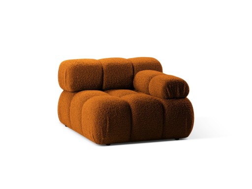 Modul dreapta pentru canapea, 1 loc, Bellis-213, Micadoni Home, 94x94x70 cm, tesatura boucle, caramiziu