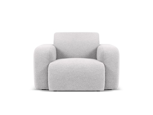 Fotoliu, Molino-101, Micadoni Home, 105x95x72 cm, tesatura boucle, gri deschis