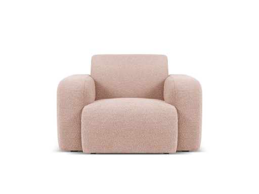 Fotoliu, Molino-101, Micadoni Home, 105x95x72 cm, tesatura boucle, roz pudra