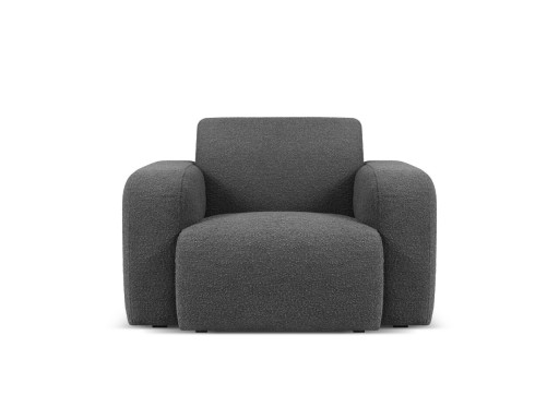 Fotoliu, Molino-101, Micadoni Home, 105x95x72 cm, tesatura boucle, gri inchis