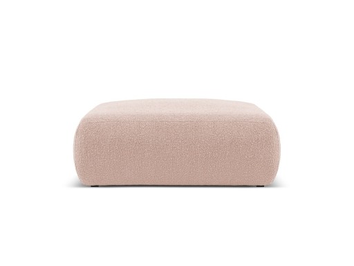 Taburet, Molino-101, Micadoni Home, 100x100x36 cm, tesatura boucle, roz pudra