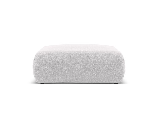Taburet, Molino-101, Micadoni Home, 100x100x36 cm, tesatura boucle, gri deschis