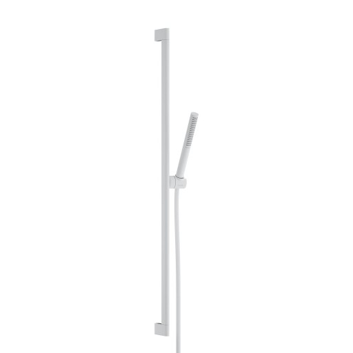 Set de dus Hansgrohe HG Pulsify S 1jet EcoSmart+ cu bara de dus 90cm  alb mat