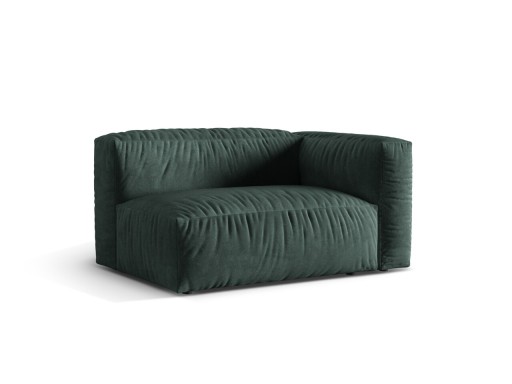 Modul dreapta pentru canapea, 1 loc, Martina-120, Micadoni Home, 160x106x75 cm, catifea, petrol