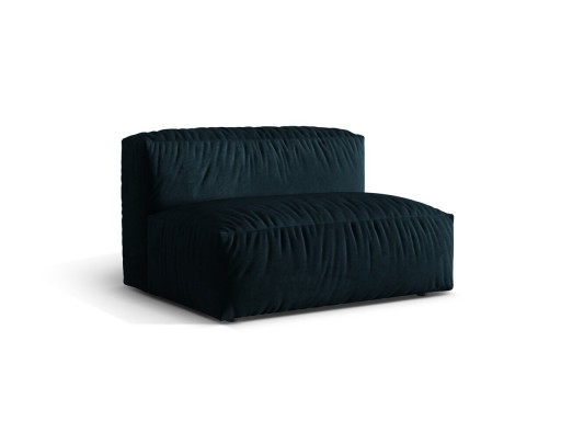 Modul pentru canapea, 1 loc, Martina-120, Micadoni Home, 132x106x75 cm, catifea, petrol inchis
