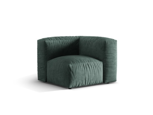 Modul pentru canapea, 1 loc, Martina-120, Micadoni Home, 100x100x75 cm, catifea, petrol