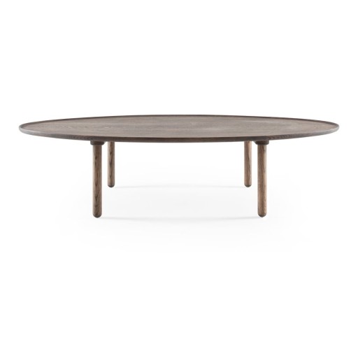 Măsuță de cafea maro din lemn de stejar 80x150 cm Mu – Gazzda