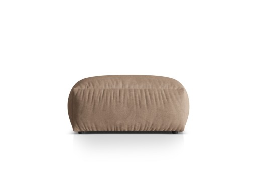 Taburet modular, Martina-120, Micadoni Home, 106x106x44 cm, catifea, bej inchis