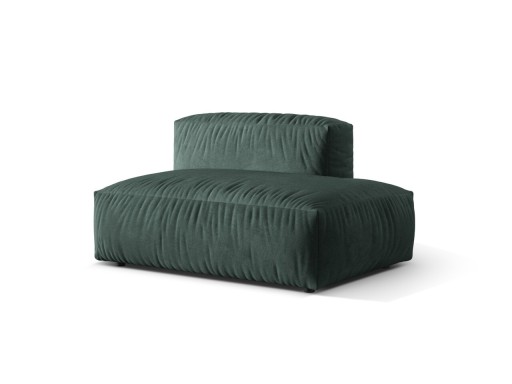 Modul dreapta pentru canapea, 2 locuri, Martina-120, Micadoni Home, 133x106x75 cm, catifea, albastru petrol