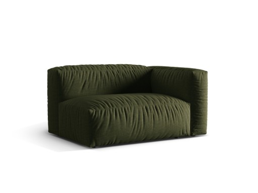 Modul dreapta pentru canapea, 1 loc, Martina-169, Micadoni Home, 160x106x75 cm, tesatura structurata catifelata, verde