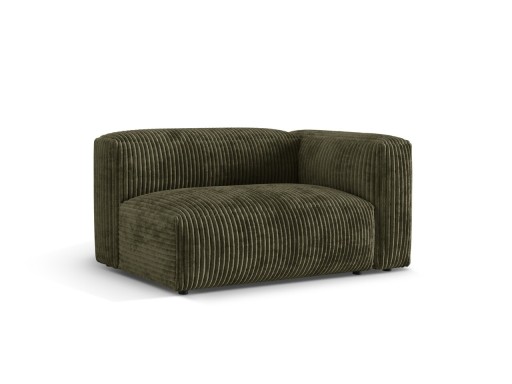 Modul dreapta pentru canapea, 1 loc, Martina-212, Micadoni Home, 160x106x75 cm, velur, verde muschi