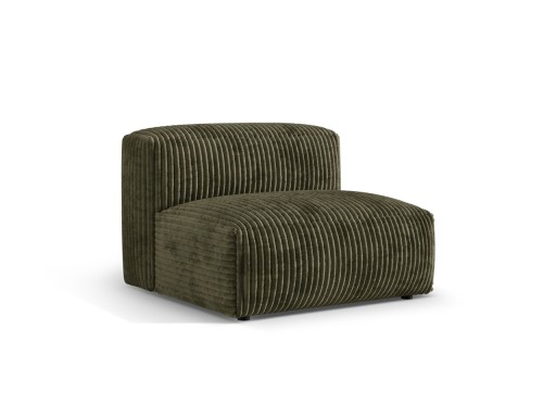Modul pentru canapea, 1 loc, Martina-212, Micadoni Home, 92x106x75 cm, velur, verde muschi