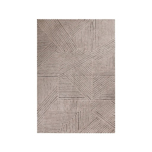 Covor maro deschis lavabil/țesut manual din lână 170x240 cm Golden Coffee – Lorena Canals