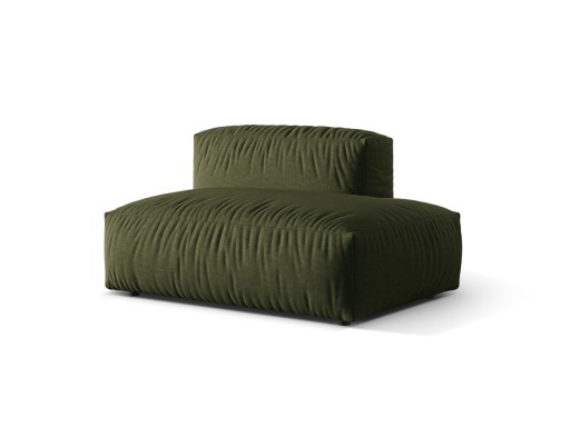 Modul dreapta pentru canapea, 2 locuri, Martina-169, Micadoni Home, 133x106x75 cm, tesatura structurata catifelata, verde