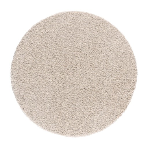 Covor bej rotund ø 130 cm Norge – Universal