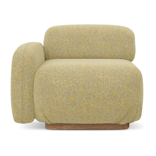 Șezlong modular galben (cu colț pe partea stângă) Ailani – Makamii