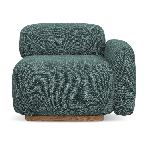 Șezlong modular turcoaz (cu colț pe partea dreaptă) Ailani – Makamii