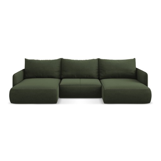 Colțar verde extensibil/cu spațiu de depozitare Nanea – Makamii