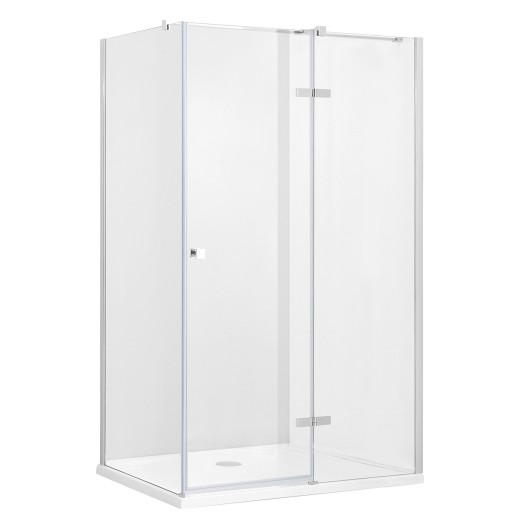 Cabina de dus Besco Pixa Chrome 120 P  120x90cm  orientare dreapta  profile crom