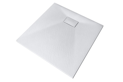 Cadita de dus Besco Vexo 80  80x80cm  ultraslim  sifon cu top cleaning  alb