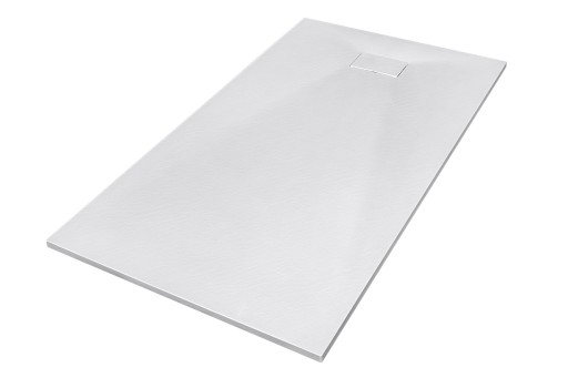 Cadita de dus Besco Vexo 100  100x80cm  ultraslim  sifon cu top cleaning  alb