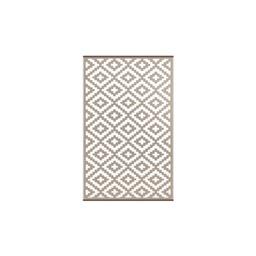 Covor reversibil potrivit și pentru exterior Green Decore Nirvana, 120 x 180 cm, alb - bej