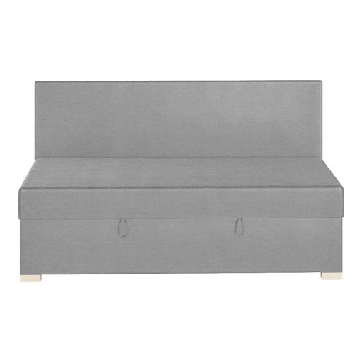 Pat pentru copii gri cu spațiu de depozitare cu saltea 90x200 cm Cozi – Ghado