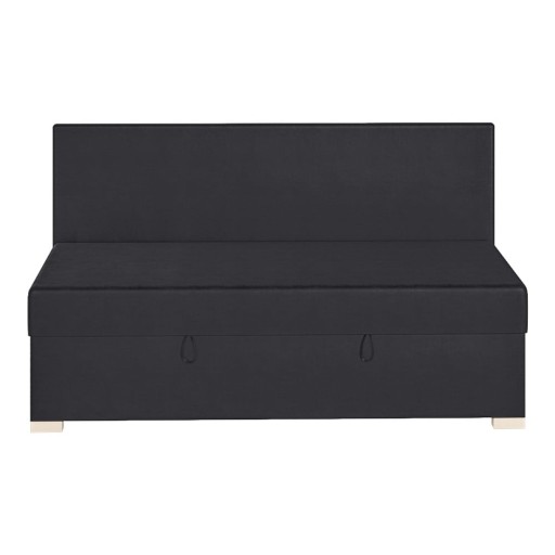 Pat pentru copii albastru închis cu spațiu de depozitare cu saltea 90x200 cm Cozi – Ghado