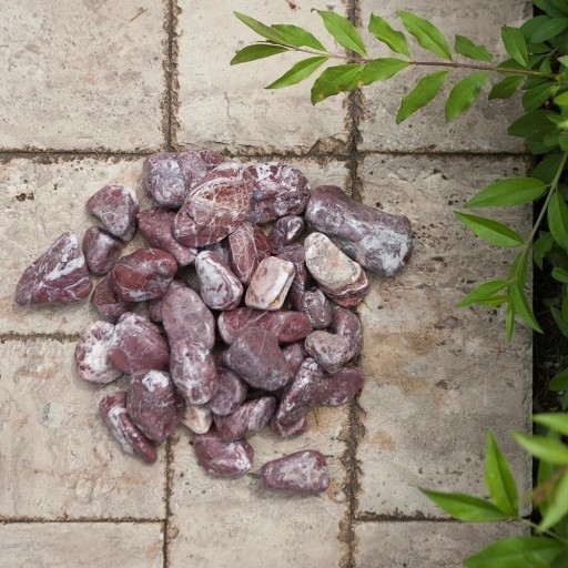 Pebbles Marmura Red Atlas, 2-4cm KG