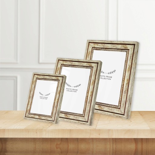 Set 3 rame foto, 3BAFC1034, Plastic, Maro