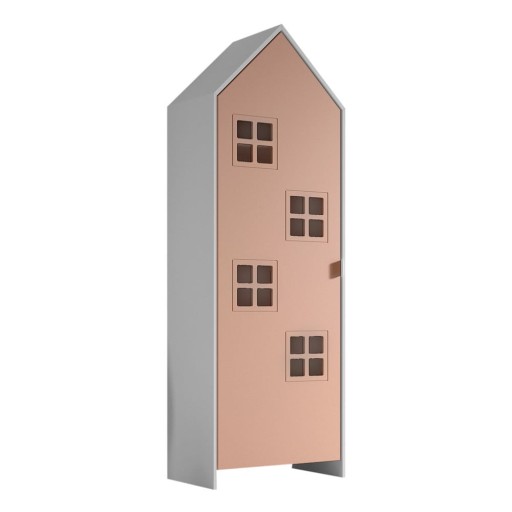 Șifonier de copii alb/roz 58x172x37 cm Casami Bruges – Vipack
