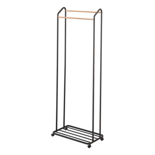 Suport pentru haine negru cu roți din metal Tower – YAMAZAKI