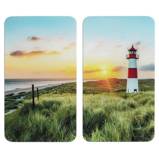 Protecții de aragaz 2 buc. din sticlă temperată 52x30 cm Lighthouse - Maximex