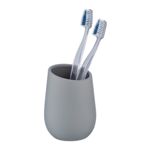 Suport din ceramică pentru periuțele de dinți Wenko Badi, gri