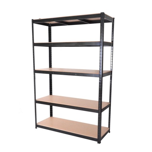 Etajeră de depozitare neagră din metal 120x180 cm – Rojaplast