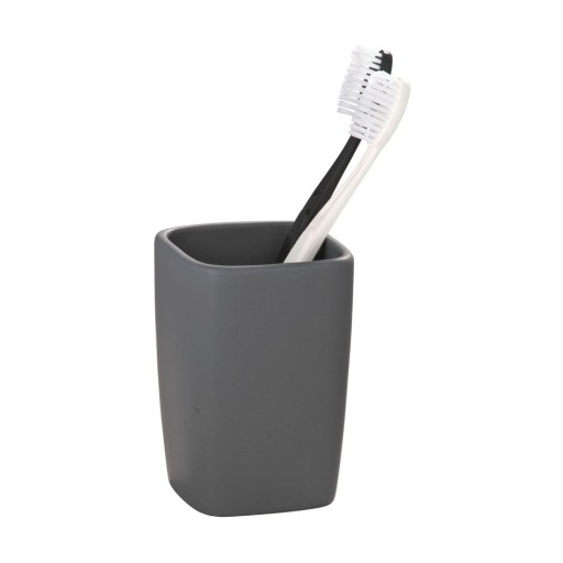 Recipient din ceramică pentru periuțele de dinți Wenko Faro, gri