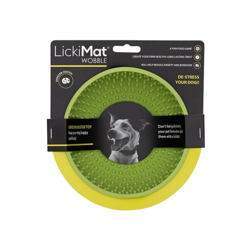 Bol pentru lins Wobble Light Green – LickiMat