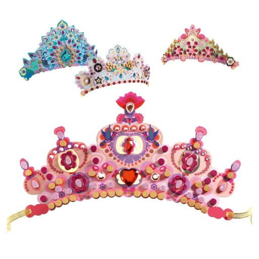 Set DIY 4 coroane Djeco Princess