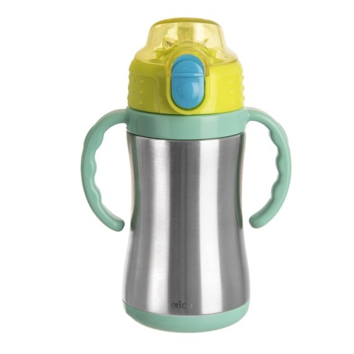 Sticlă pentru copii verde din oțel inoxidabil 330 ml – Orion
