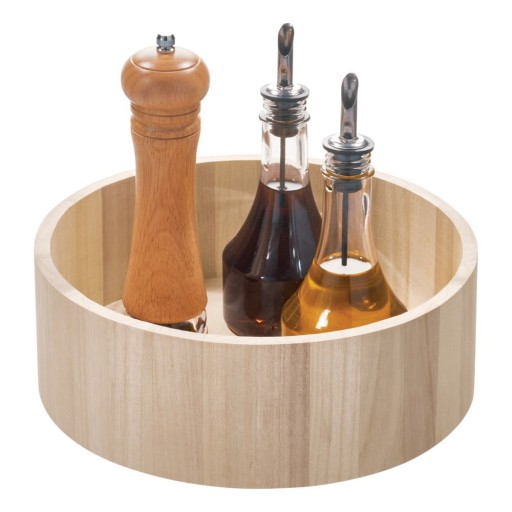 Organizator de bucătărie din lemn paulownia iDesign Tall, ø 26,7 cm