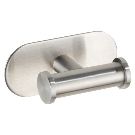Cârlig dublu de perete, oțel inoxidabil mat Wenko Turbo-Loc® Orea