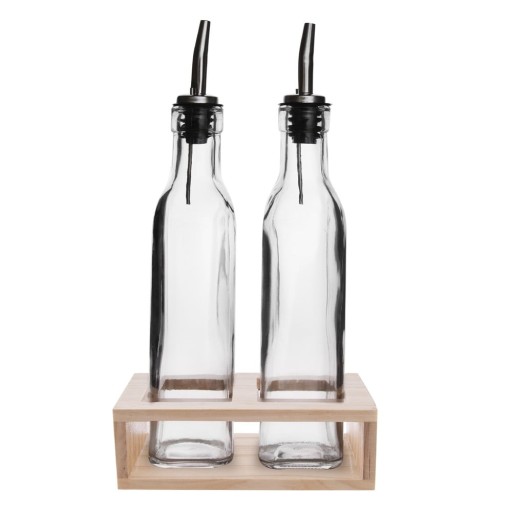 Set olivieră și oțetieră din sticlă – Orion