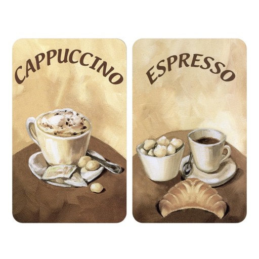 Protecție din sticlă pentru aragaz Wenko Coffee, 2 buc.