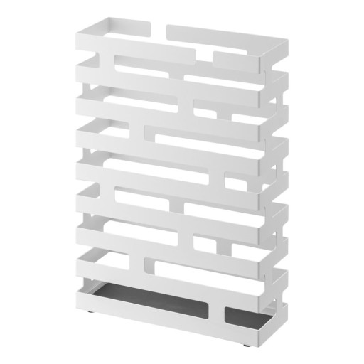 Suport pentru umbrele YAMAZAKI Brick, lățime 30 cm, alb