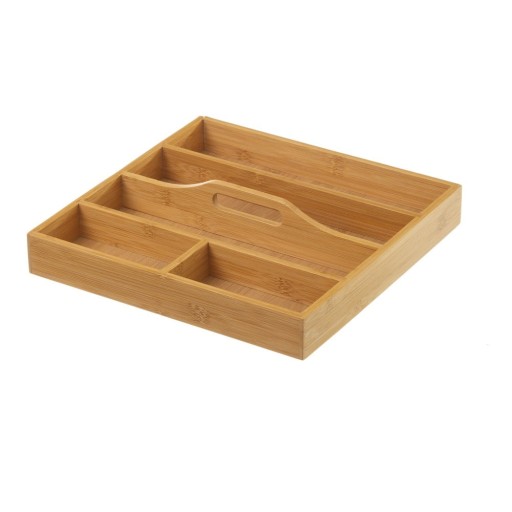 Organizator din bambus pentru tacâmuri Casa Selección, 31 x 31 cm