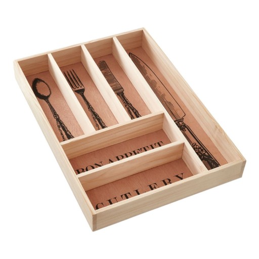 Organizator pentru tacâmuri din lemn – Premier Housewares