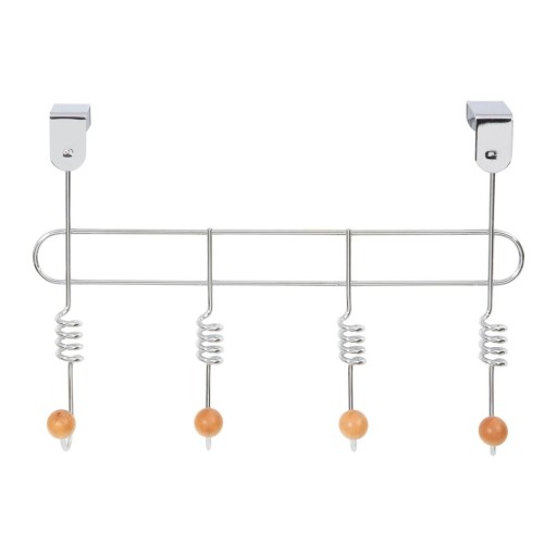 Cuier de ușă argintiu din metal 33 cm Spirale – Compactor
